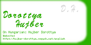 dorottya hujber business card